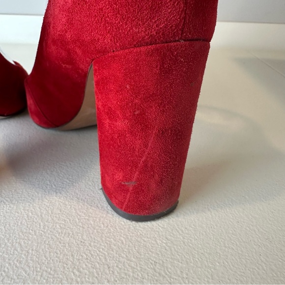 Banana Republic Red Classic Career Party Pointed Toe Heels Pumps Size 8 - Picture 8 of 10